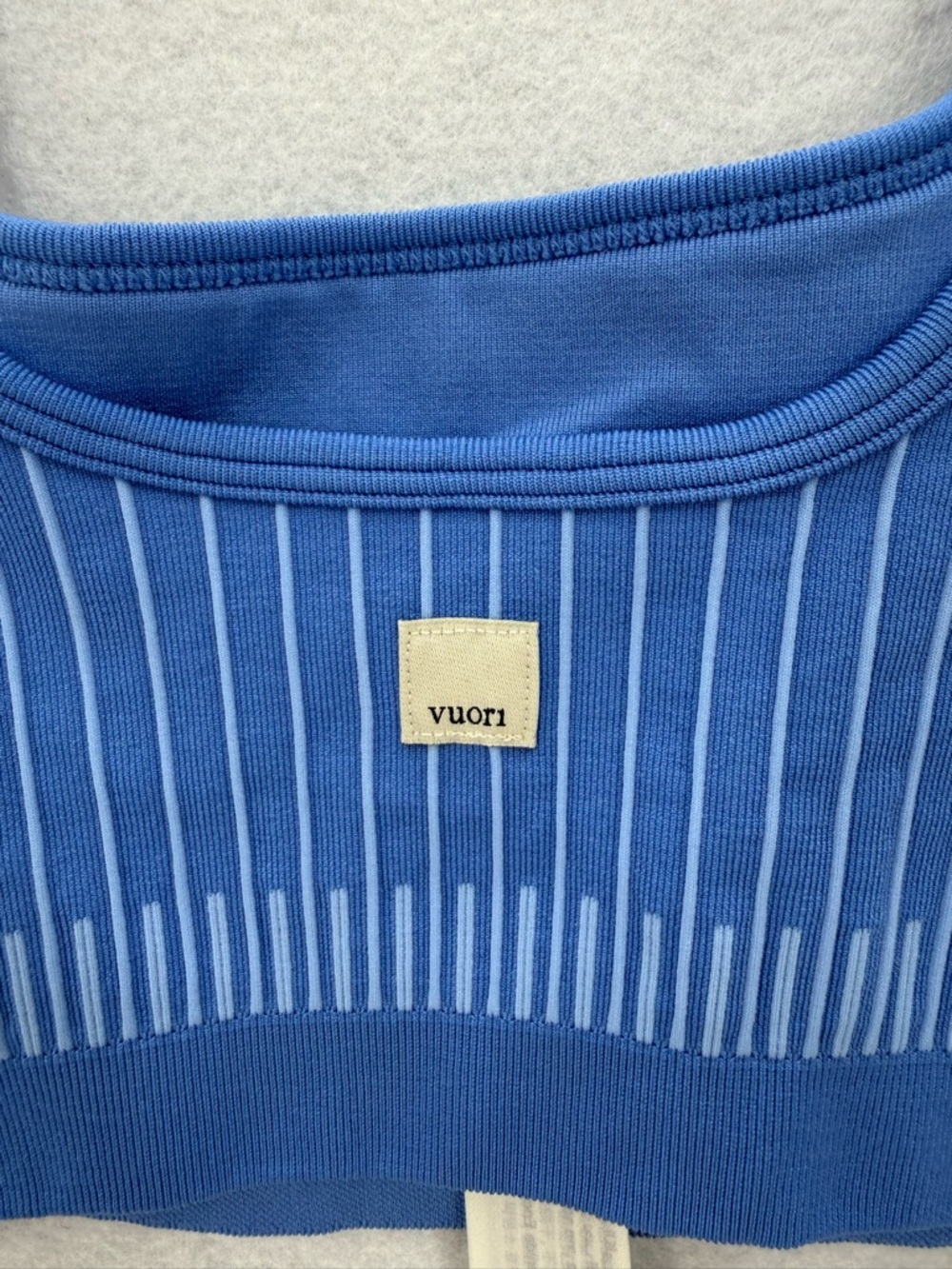NWT Vuori Bi-Color Seamless Longline Bra Oxford/Riviera Blue VW1305‎ Size Small - Picture 8 of 10